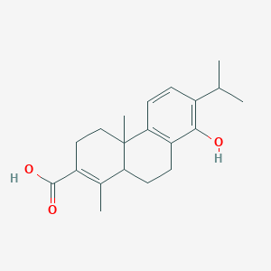 molecular formula C20H26O3 B8257710 8-Hydroxy-7-isopropyl-1,4a-dimethyl-3,4,4a,9,10,10a-hexahydro-2-phenanthrenecarboxylic acid 