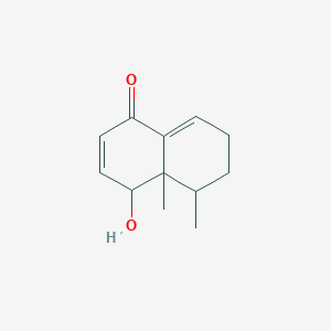molecular formula C12H16O2 B8257728 4-Hydroxy-4a,5-dimethyl-4,5,6,7-tetrahydronaphthalen-1-one 