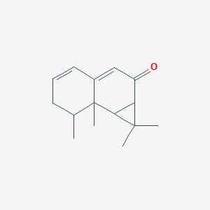 molecular formula C15H20O B8257757 1,1,7,7a-Tetramethyl-1a,6,7,7b-tetrahydrocyclopropa[a]naphthalen-2-one 