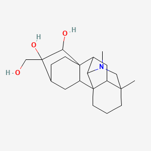 12-(hydroxymethyl)-5,7-dimethyl-7-azahexacyclo[7.6.2.210,13.01,8.05,16.010,15]nonadecane-11,12-diol