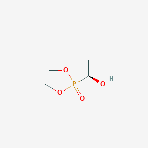 molecular formula C4H11O4P B8257929 Phosphonic acid, [(1S)-1-hydroxyethyl]-, dimethyl ester 