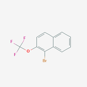 molecular formula C11H6BrF3O B8257971 1-Bromo-2-(trifluoromethoxy)naphthalene 