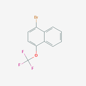 molecular formula C11H6BrF3O B8257979 1-Bromo-4-(trifluoromethoxy)naphthalene 