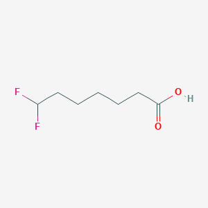 molecular formula C7H12F2O2 B8257998 7,7-Difluoroheptanoic acid 