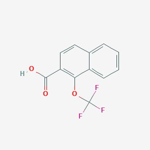 molecular formula C12H7F3O3 B8258033 1-(Trifluoromethoxy)naphthalene-2-carboxylic acid 