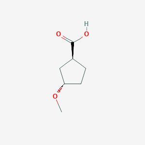 molecular formula C7H12O3 B8258054 (1S,3S)-3-Methoxycyclopentane-1-carboxylicacid 