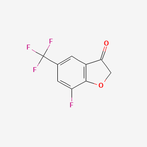 molecular formula C9H4F4O2 B8258059 CID 131357039 