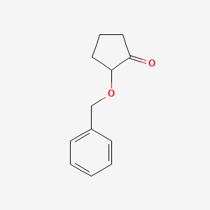 molecular formula C12H14O2 B8258067 2-(Benzyloxy)cyclopentanone 
