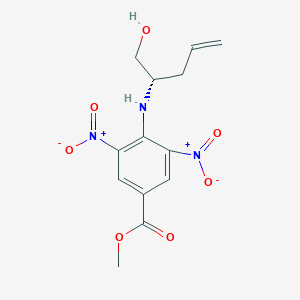 molecular formula C13H15N3O7 B8258123 methyl 4-[[(2S)-1-hydroxypent-4-en-2-yl]amino]-3,5-dinitrobenzoate 