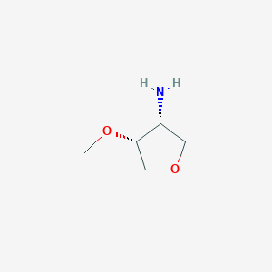 molecular formula C5H11NO2 B8258219 (3R,4R)-4-Methoxytetrahydrofuran-3-amine 