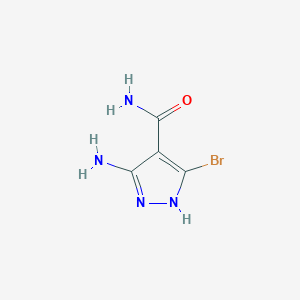 3-amino-5-bromo-1H-pyrazole-4-carboxamide