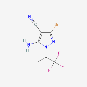 5-Amino-3-bromo-1-(1,1,1-trifluoropropan-2-yl)pyrazole-4-carbonitrile