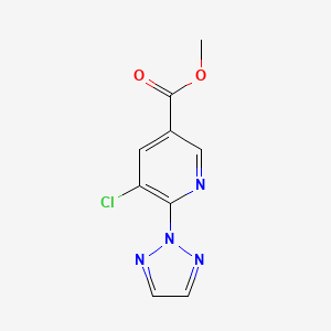 Methyl 5-chloro-6-(triazol-2-yl)pyridine-3-carboxylate