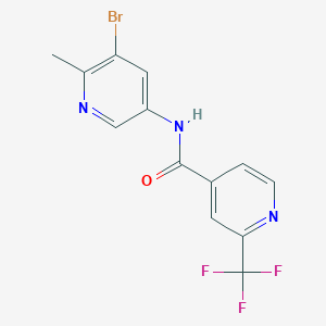 N-(5-bromo-6-methylpyridin-3-yl)-2-(trifluoromethyl)isonicotinamide