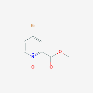 molecular formula C7H6BrNO3 B8258417 4-Bromo-2-(methoxycarbonyl)pyridine 1-oxide 