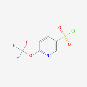 molecular formula C6H3ClF3NO3S B8258418 6-(Trifluoromethoxy)pyridine-3-sulfonyl chloride 