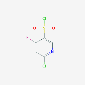 2-Chloro-4-fluoropyridine-5-sulfonyl chloride