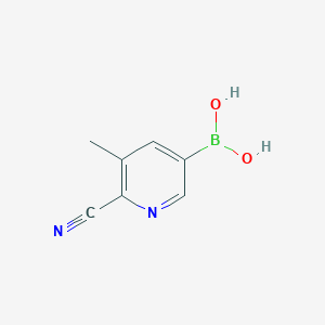 (6-Cyano-5-methylpyridin-3-yl)boronic acid