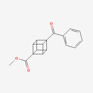 molecular formula C17H14O3 B8258548 Methyl 4-benzoylcubane-1-carboxylate 