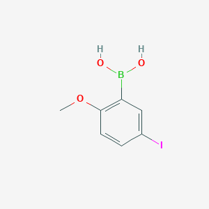 molecular formula C7H8BIO3 B8258568 5-Iodo-2-methoxyphenylboronic acid CAS No. 1256781-75-5