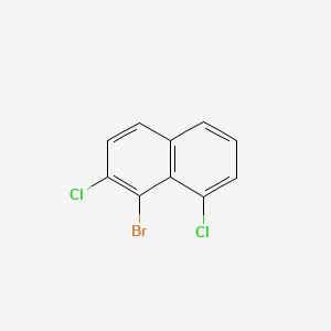 molecular formula C10H5BrCl2 B8258589 1-Bromo-2,8-dichloronaphthalene 