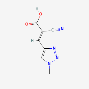 2-Cyano-3-(1-methyl-1H-1,2,3-triazol-4-yl)acrylic acid