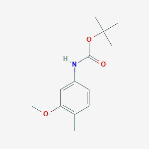 molecular formula C13H19NO3 B8258677 tert-Butyl (3-methoxy-4-methylphenyl)carbamate 