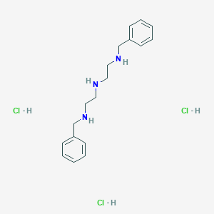 molecular formula C18H28Cl3N3 B8258697 N'-benzyl-N-[2-(benzylamino)ethyl]ethane-1,2-diamine;trihydrochloride 