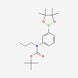 molecular formula C20H32BNO4 B8258708 tert-butyl Propyl(3-(4,4,5,5-tetramethyl-1,3,2-dioxaborolan-2-yl)phenyl)carbamate 