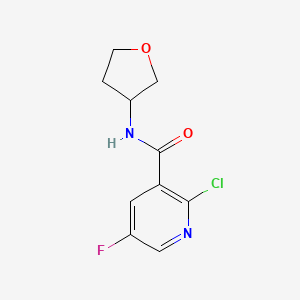 2-Chloro-5-fluoro-N-(tetrahydrofuran-3-yl)nicotinamide
