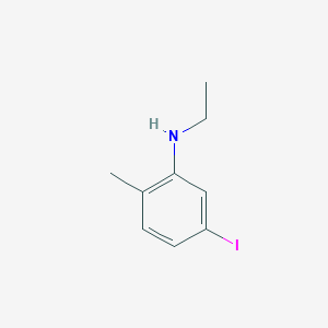 molecular formula C9H12IN B8258857 N-Ethyl-5-iodo-2-methylaniline 
