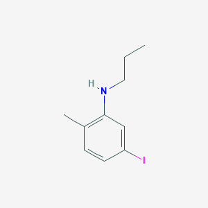 molecular formula C10H14IN B8258864 5-Iodo-2-methyl-N-propylaniline 