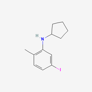 N-Cyclopentyl-5-iodo-2-methylaniline