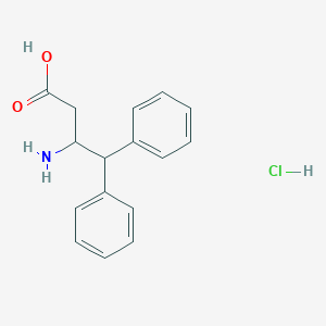 molecular formula C16H18ClNO2 B8258928 (3S)-3-Amino-4,4-diphenylbutanoic acid hydrochloride 