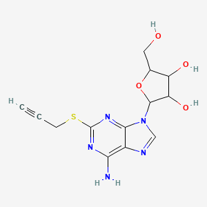 2-(6-Amino-2-prop-2-ynylsulfanylpurin-9-yl)-5-(hydroxymethyl)oxolane-3,4-diol