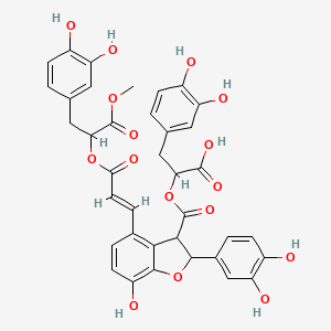 molecular formula C37H32O16 B8258980 9'''-MethylsalvianolateB 