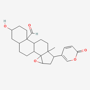 molecular formula C24H30O5 B8259003 14,15beta-Epoxy-3beta-hydroxy-19-oxo-5beta,14beta-bufa-20,22-dienolide 