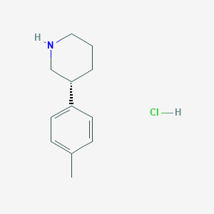 molecular formula C12H18ClN B8259131 (R)-3-(p-tolyl)piperidine hydrochloride 