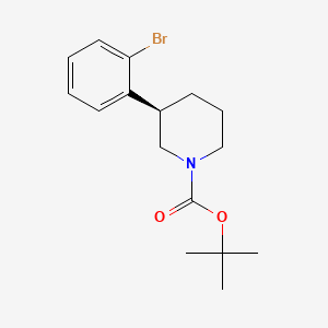 molecular formula C16H22BrNO2 B8259144 tert-butyl (R)-3-(2-bromophenyl)piperidine-1-carboxylate 