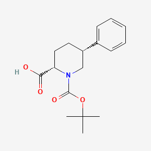 (2S,5R)-1-(tert-butoxycarbonyl)-5-phenylpiperidine-2-carboxylic acid