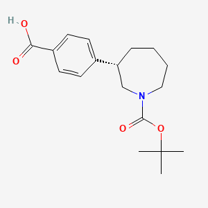 (S)-4-(1-(tert-butoxycarbonyl)azepan-3-yl)benzoic acid