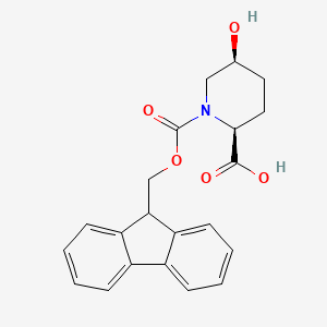 1,2-Piperidinedicarboxylic acid, 5-hydroxy-, 1-(9H-fluoren-9-ylmethyl) ester, (2S,5S)-