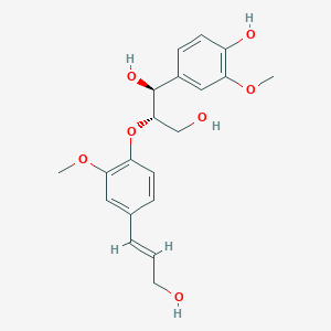 molecular formula C20H24O7 B8259296 (1S,2S)-1-(3-Methoxy-4-hydroxyphenyl)-2-[2-methoxy-4-[(E)-3-hydroxy-1-propenyl]phenoxy]-1,3-propanediol CAS No. 168393-18-8