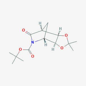 (3aS,4R,7S,7aR)-tert-butyl 2,2-dimethyl-6-oxotetrahydro-4,7-methano[1,3]dioxolo[4,5-c]pyridine-5(6H)-carboxylate