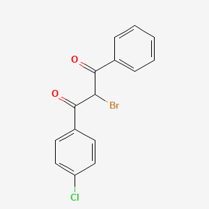1,3-Propanedione, 2-bromo-1-(4-chlorophenyl)-3-phenyl-