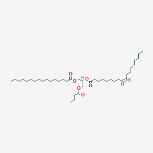 9-Octadecenoic acid (9Z)-, 1-[(1-oxobutoxy)methyl]-2-[(1-oxohexadecyl)oxy]ethyl ester