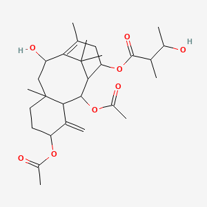 (2,5-Diacetyloxy-10-hydroxy-8,12,15,15-tetramethyl-4-methylidene-14-tricyclo[9.3.1.03,8]pentadec-11-enyl) 3-hydroxy-2-methylbutanoate