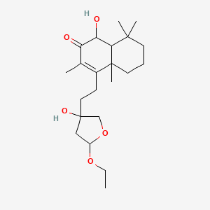 4-[2-(5-ethoxy-3-hydroxyoxolan-3-yl)ethyl]-1-hydroxy-3,4a,8,8-tetramethyl-5,6,7,8a-tetrahydro-1H-naphthalen-2-one