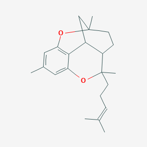 1,5,9-Trimethyl-5-(4-methylpent-3-enyl)-6,15-dioxatetracyclo[9.3.1.04,13.07,12]pentadeca-7,9,11-triene