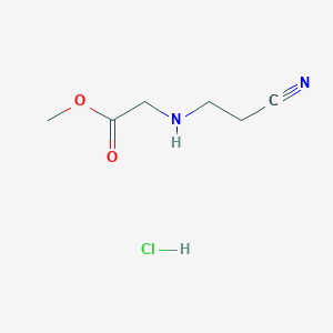 molecular formula C6H11ClN2O2 B8259522 Methyl (2-cyanoethyl)glycinate hydrochloride 